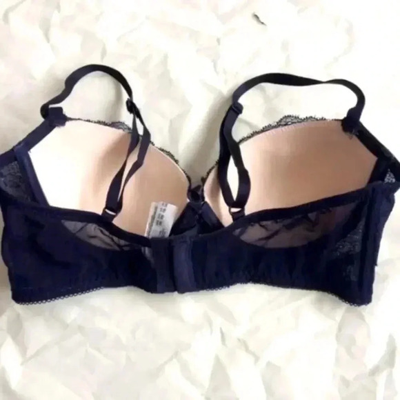Secret Possessions Navy Lace Bustier Bra - Picture 3 of 5